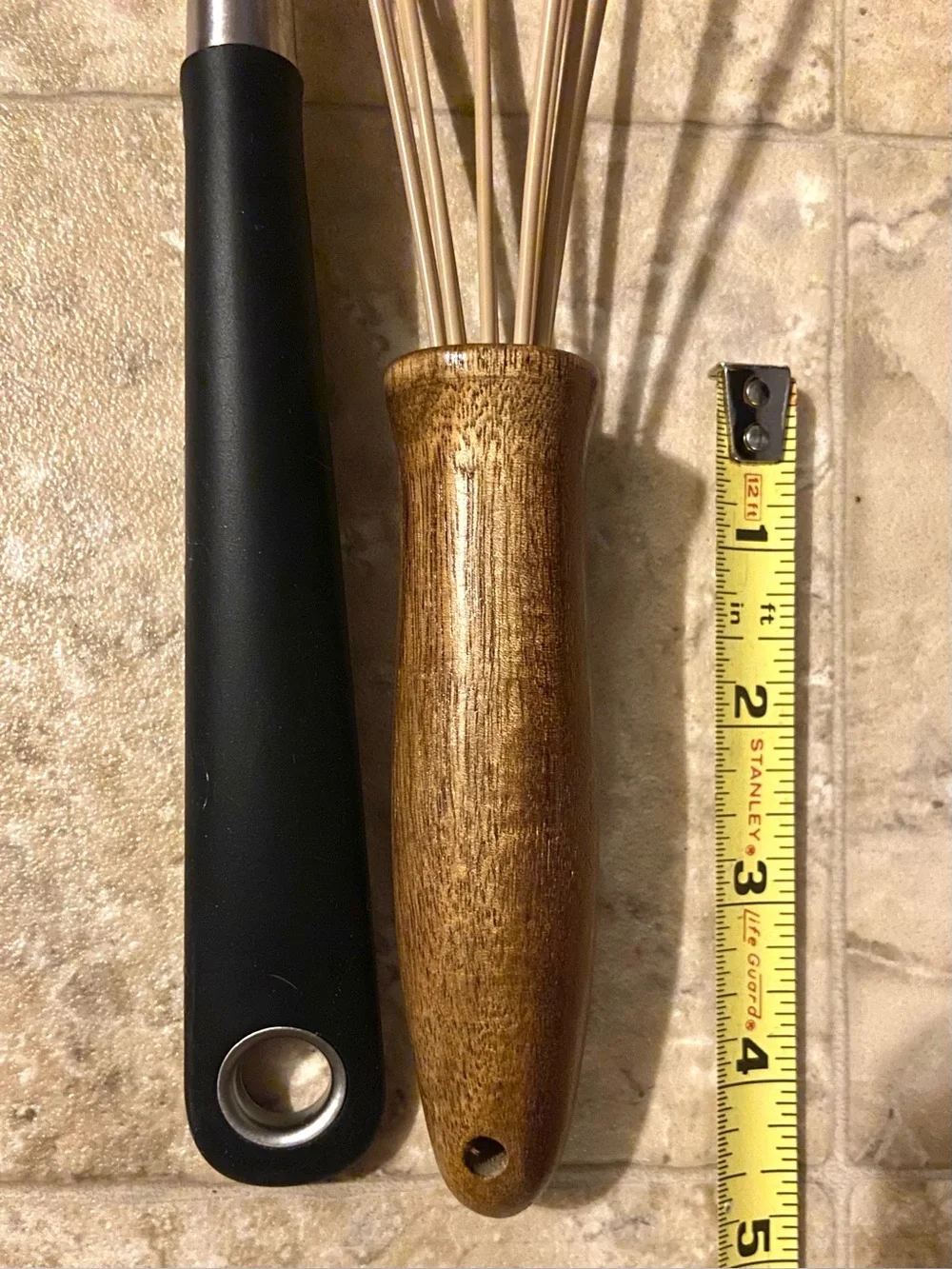 2 NWOT - Ikea spatula & Rubber coveted wisk with Teak handle - Never used